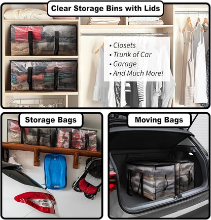 ClearSpace Oversized Moving Bags or Storage Bag – Large Moving Boxes - Image 2