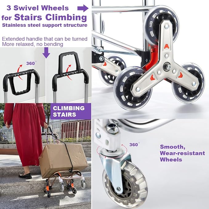 Stair Climbing Collapsible Shopping Carts - Image 5