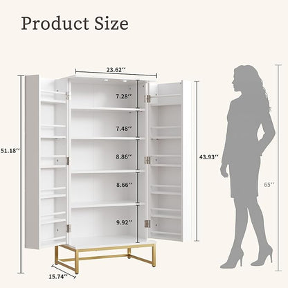 Saudism Pantry Cabinet, Large Cupboard - Image 2