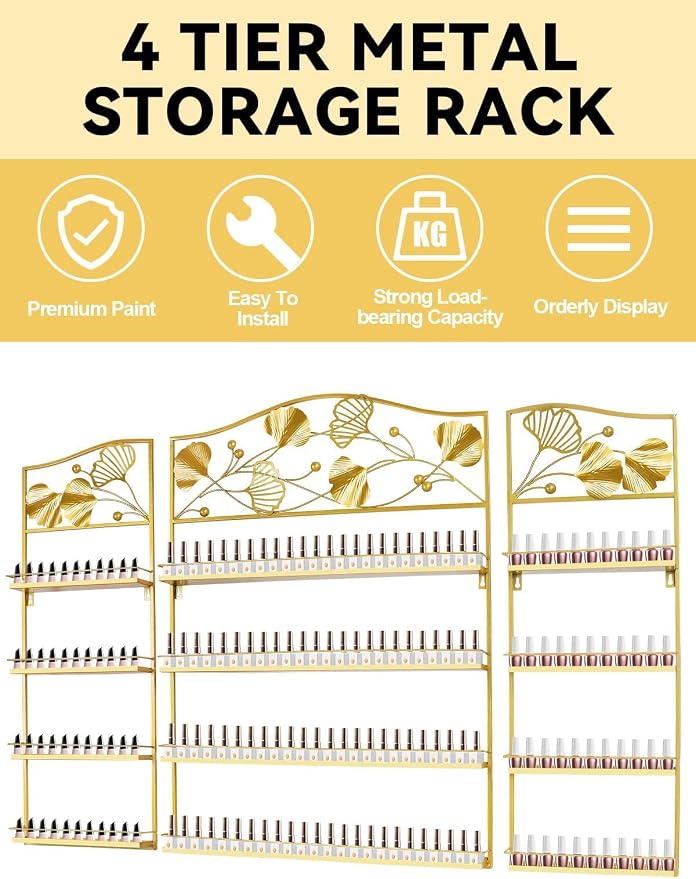 EBANKU Metal Nail Polish Racks - Image 6