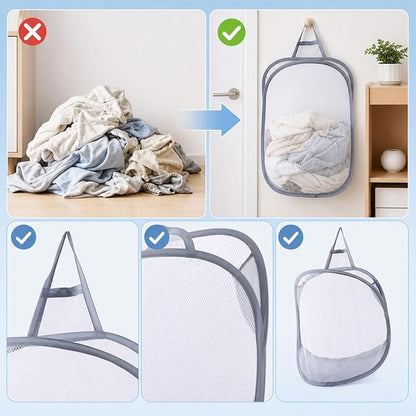 3 pcs Mini Hamper, Hanging Laundry Hamper - Image 7