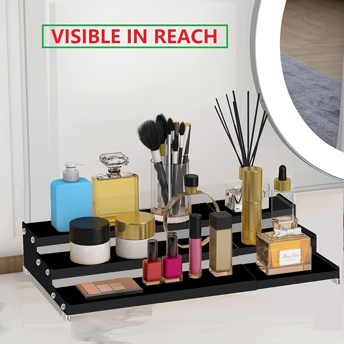 Spice Rack Organizer for Cabinet, 3 Tier Expandable Spices Storage, Pantry and - Image 2