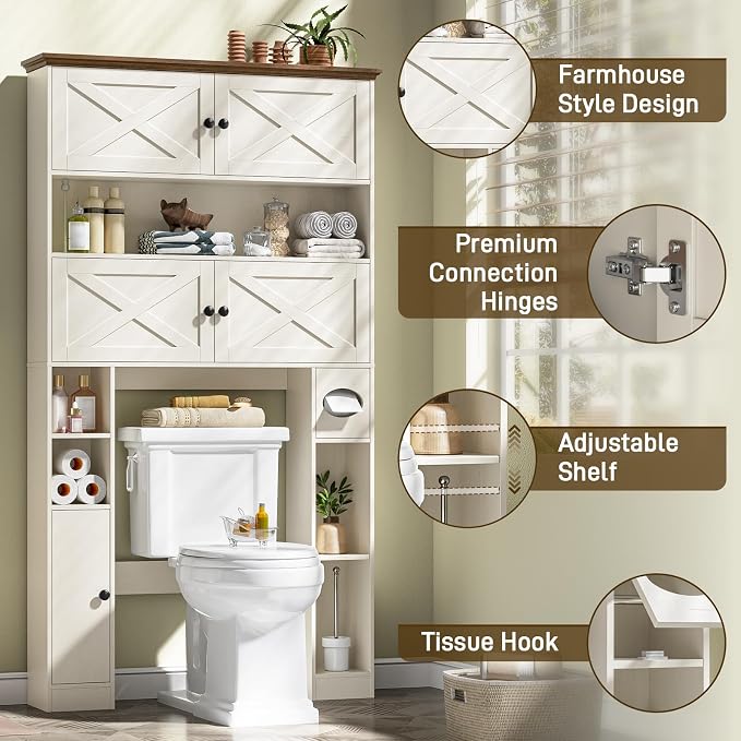 Over The Toilet Storage Cabinet - Image 7
