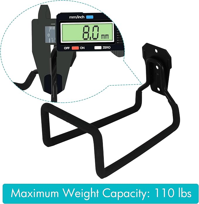 PHYEX 2 Pack Garden Hose Holder Wall Mount, Metal Hanger - Image 4