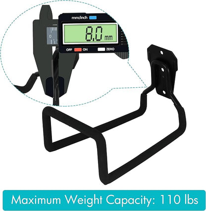PHYEX Garden Hose Holder Wall Mount, Metal Hanger - Image 4