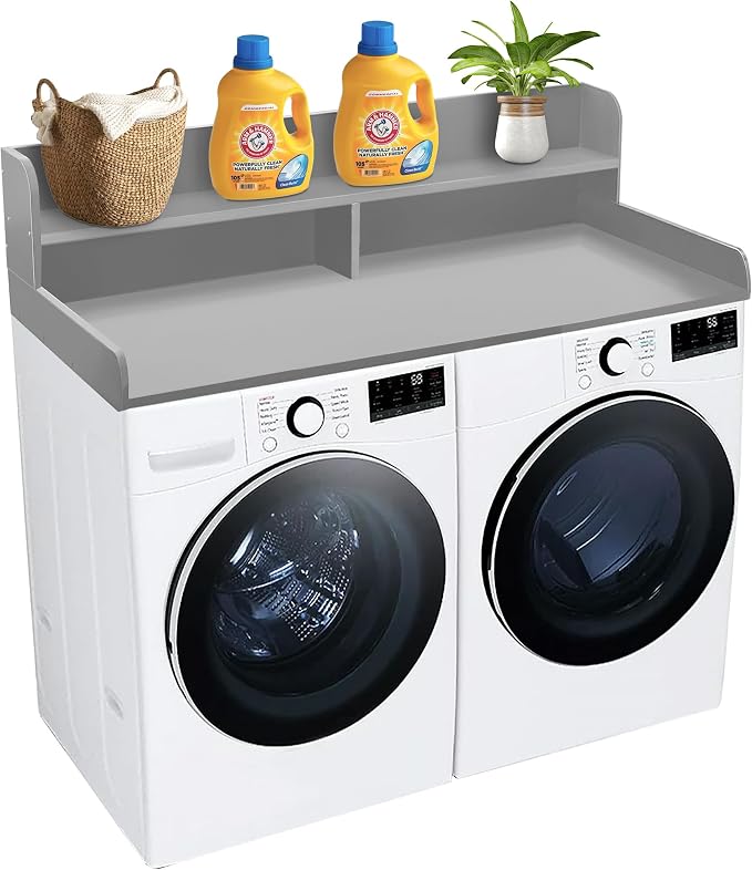 Royxen Laundry Countertop with 2-Tier Shelf Universal Fit, Washer and Dryer by Royxen