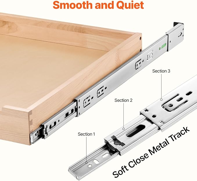VEVOR Pull Out Cabinet Organizer, Soft Close Slide out Shelf, Heavy-Duty - Image 3
