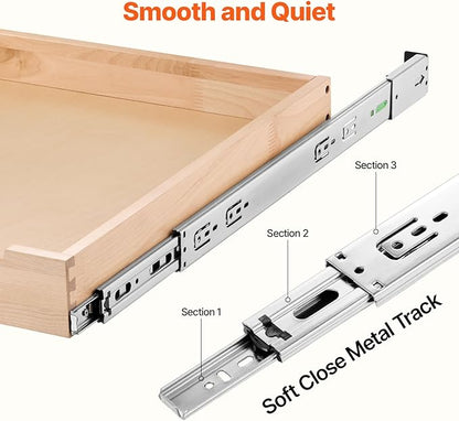 VEVOR Pull Out Cabinet Organizer, Soft Close Slide out Shelf, Heavy-Duty - Image 3
