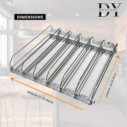 Soda Can Organizer with Automatic Can Pusher | Refrigerator Drink Organizer | - Image 7