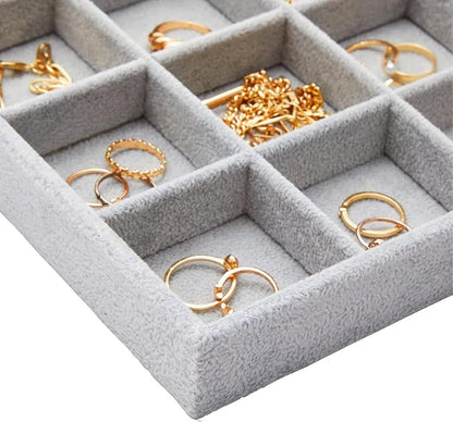 Juvale 2 Pack Velvet Jewelry Organizer Tray - Image 9