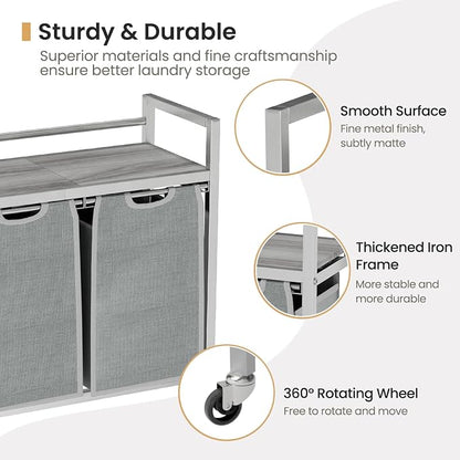 Laundry Hamper, Laundry Basket, Laundry Sorter - Image 4