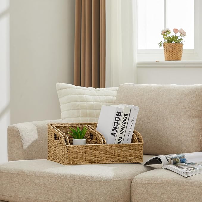 Wicker Baskets for Organizing, Kitchen Counter - Image 6