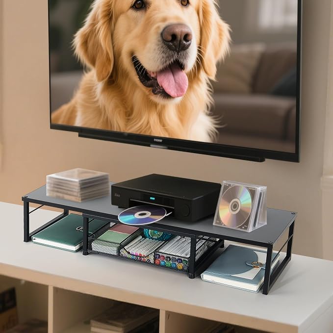OPNICE Dual Monitor Stand Riser, Desk Organizer - Image 4
