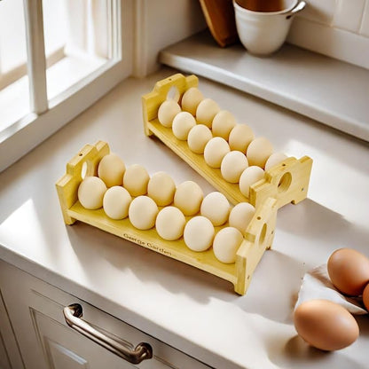 Bamboo Egg Holder Countertop - Image 3