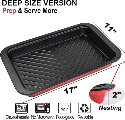 Deep Grilling and Prep Serving Tray, BBQ Trays - Image 3