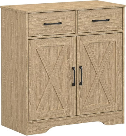 Panana Sideboard 2 Drawers 2 Doors Entryway Storage Cabinet Living Room by Panana