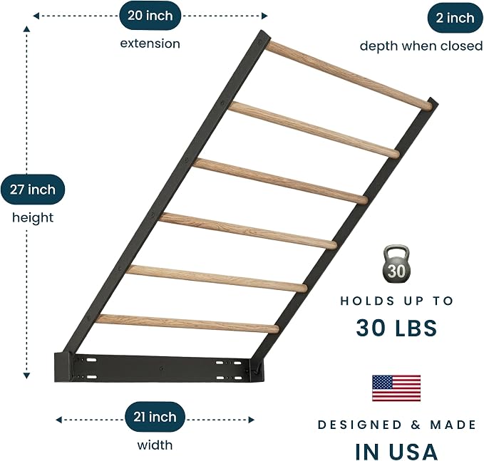 Wall Mounted Drying Rack – Foldable Laundry Drying Rack - Image 3