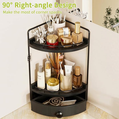 2-Tier Corner Bathroom Counter Organizer - Image 5