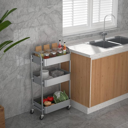MAX Houser 3-Tier Rolling Utility Cart - Image 3