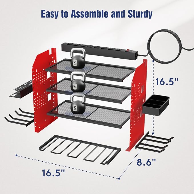 Heavy Duty Power Tool Organizer Wall Mount - Image 6