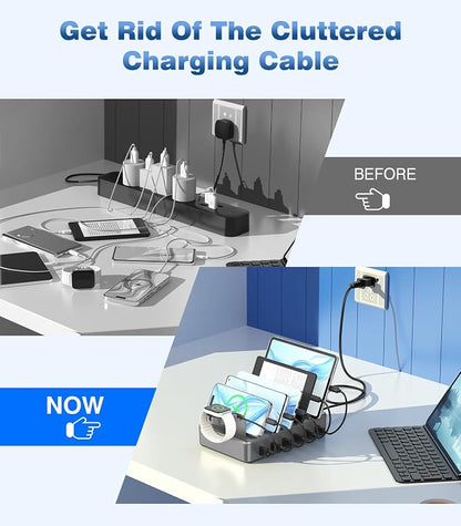 CREATIVE DESIGN 50W Fast Charging Station, 6 Port Apple Charging Station - Image 5