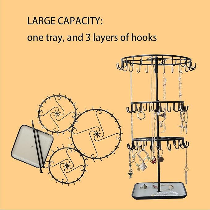 Multi-layer Jewelry Organizer Chic Box Metal Jewelry - Image 3