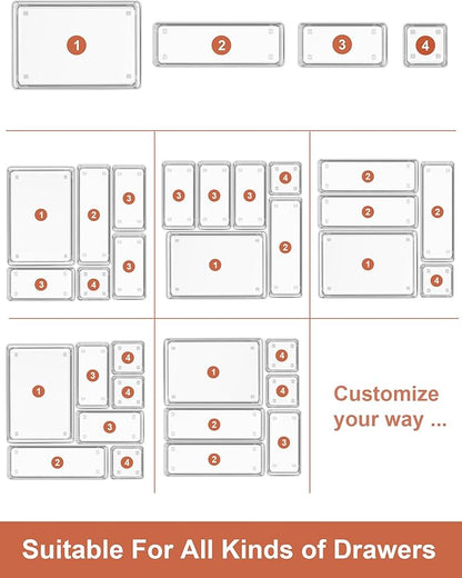 SMARTAKE 37-Piece Drawer Organizer - Image 7