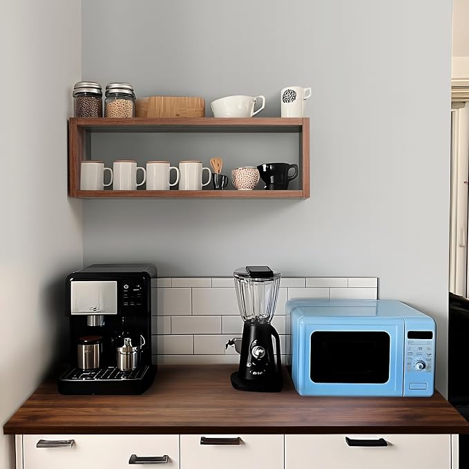 24in Floating Cube Shelves Set of 2, Display Shelves Wall Mount, Decorative - Image 7