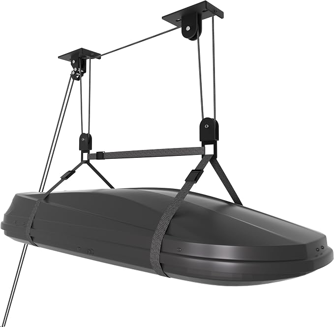 Cargo Box Pulley System for Garage Storage, Heavy-Duty by Unknown