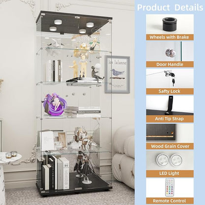 Beauty4U Glass Display Cabinet - Image 3