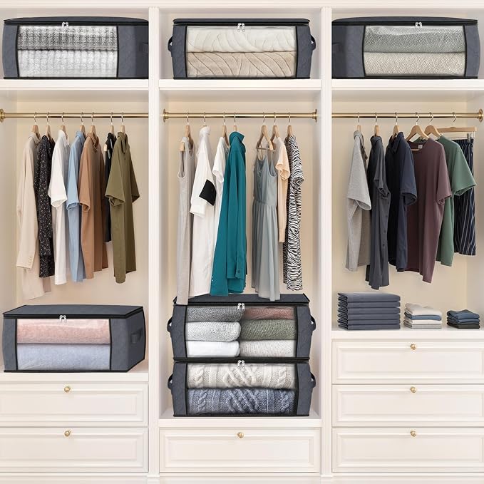 Fab totes 35L Closet Organizers and Storage, Foldable Under Bed Storage - Image 7