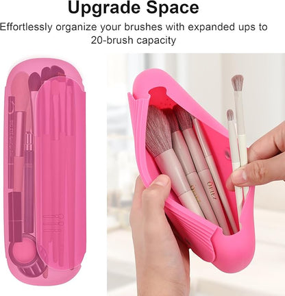 Silicone Travel Makeup Brush Holder - Image 4