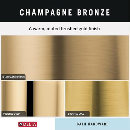 Delta Double Towel Hook for Bathroom or Kitchen| Champagne Bronze | Cassidy - Image 6