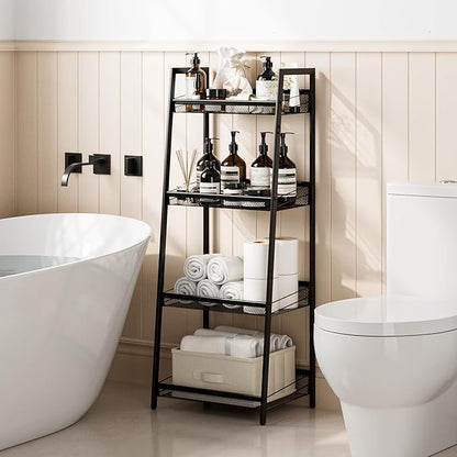 Masupu 4 Tier Bathroom Shelf, Bathroom Organizer and Storage - Image 6
