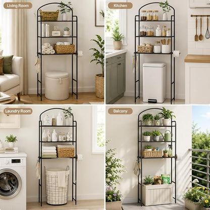 3 Tier Over The Toilet Storage Rack, Bathroom Organizer | Toilet Storage - Image 7