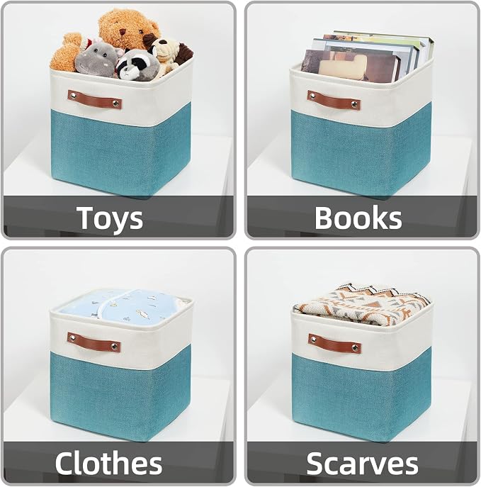 HNZIGE Fabric Storage Cube Bins Baskets - Image 7