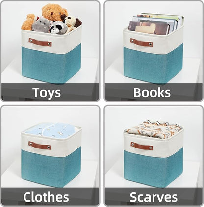HNZIGE Fabric Storage Cube Bins Baskets - Image 7