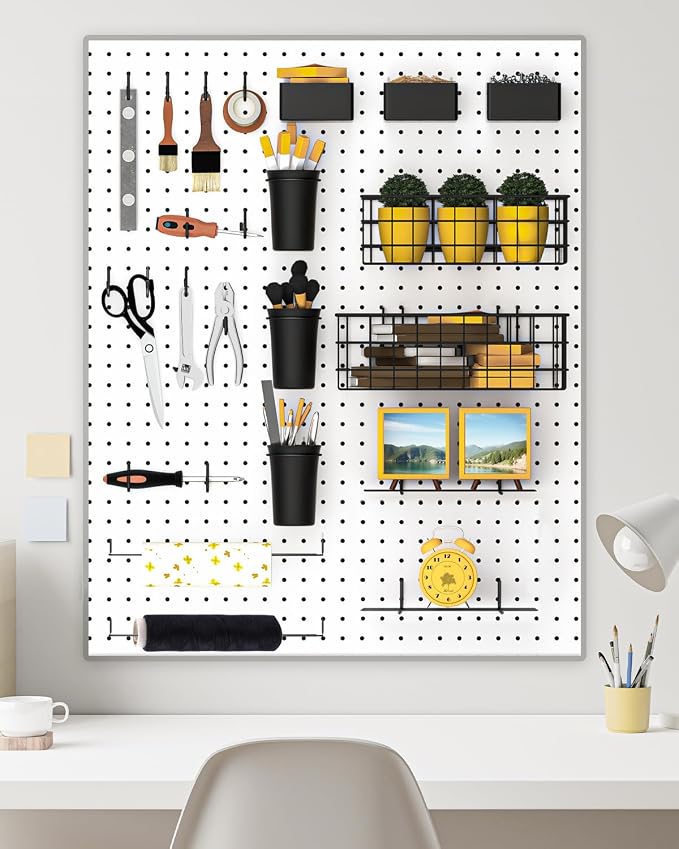 INCLY 30PCS Peg Board Organizer Accessories Kit, Pegboard Hooks Assortment - Image 7