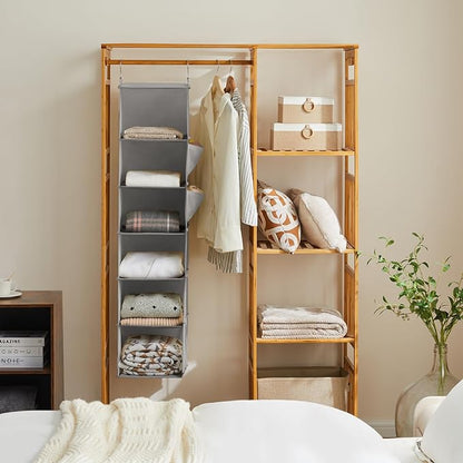 YOUDENOVA Hanging Closet Organizer, 6-Shelf Closet Hanging Storage Shelves - Image 4