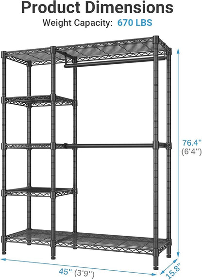 VIPEK V7 Garment Rack for Hanging Clothes Heavy Duty Clothes Rack - Image 5