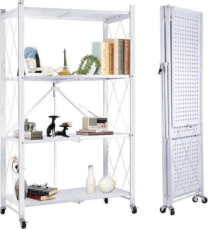 4-Tier Foldable Storage Shelf by CooFel
