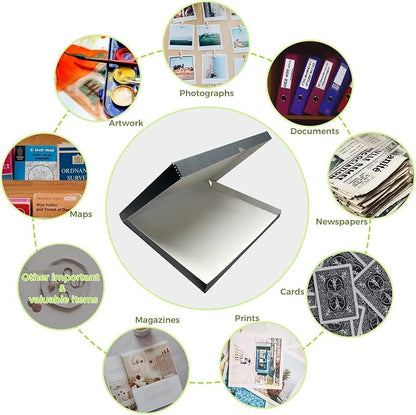 Lineco Clamshell Archival Storage Box, 18.5x24.5x1.75 Inch, Organize and Store - Image 8