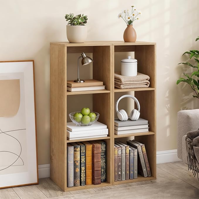 POWERSTONE 3 Cube Storage Organizer Set of 2, 3 Tier Cubby Bookshelf - Image 8