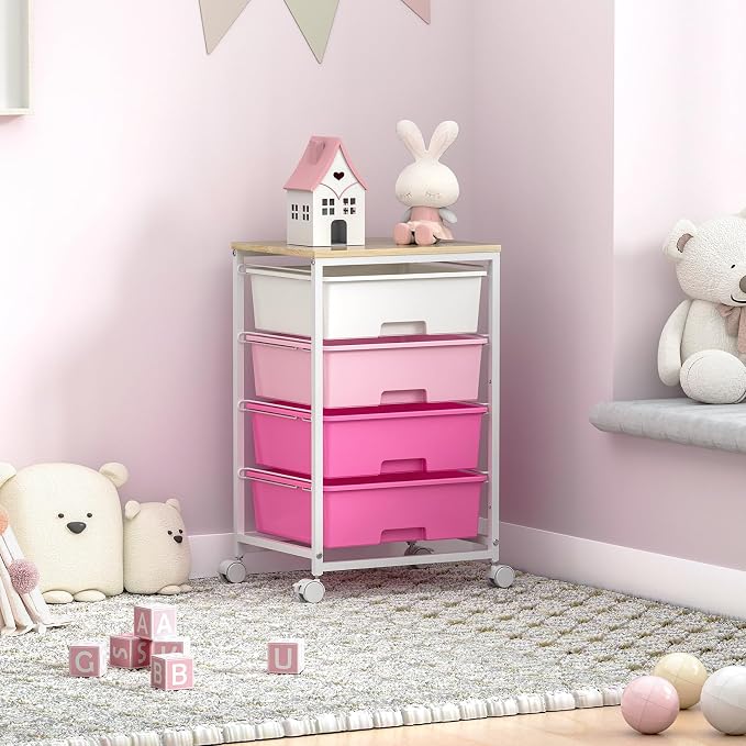 Utility-Rolling-Craft-Storage-Cart-Organizer - Image 2