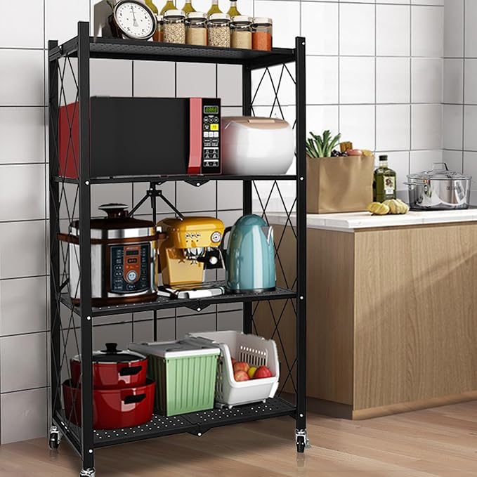 Life Hacks 2pcs 4-Tier Foldable Shelves - Image 9