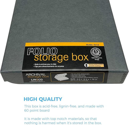 Lineco Clamshell Archival Storage Box, 9.5x12.5x1.75 Inch, Organize and Store - Image 5
