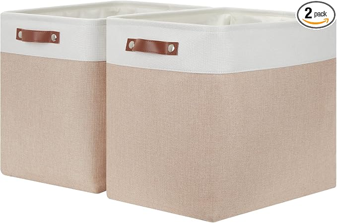 HNZIGE Large Fabric Storage Basket by HNZIGE