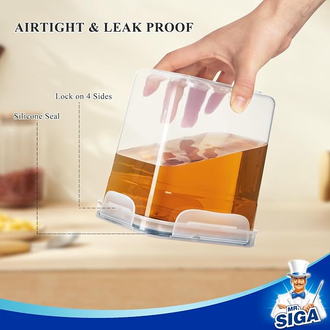 MR.SIGA 12 Pack Airtight Food Storage Container Set, BPA Free Kitchen Pantry - Image 2