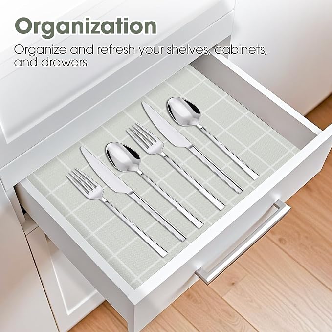 Drawer and Shelf Liner, Non-Slip Kitchen Cabinet Liners Non-Adhesive Thick - Image 7