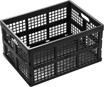 Eslite 34L Large Plastic Folding Storage Crates, Collapsible Crates - Image 2